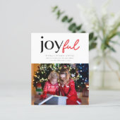 Moderne Joystick-Foto Holiday Card (Stehend Vorderseite)