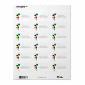 Moderne Jugendstil-Rücksendeadresse Adressaufkleber (Vorne)