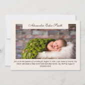 Moderne junge Foto Religiöse Taufe Einladung (Vorderseite)