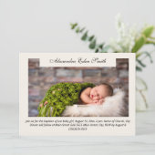 Moderne junge Foto Religiöse Taufe Einladung (Stehend Vorderseite)