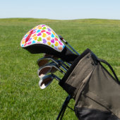 Moderne, junge, lebendige, doodled Herz-Muster Nam Golf Headcover (In SItu)