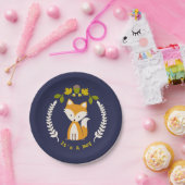 Moderne Jungen-Babyparty Fox Pappteller (Party)