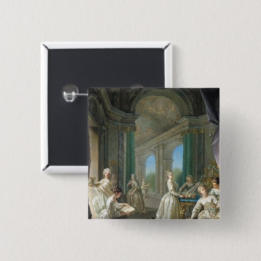 Moderne Jungfrauen, 1728 Button (Vorne & Hinten)