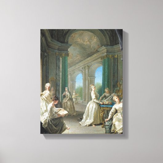 Moderne Jungfrauen, 1728 Leinwanddruck (Vorderseite)