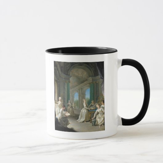 Moderne Jungfrauen, 1728 Tasse (Rechts)