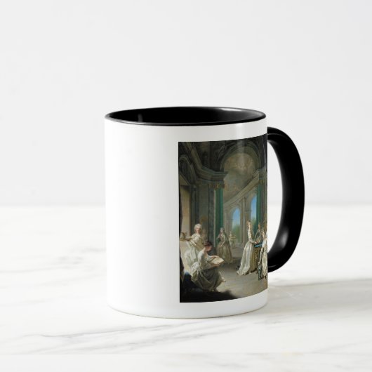 Moderne Jungfrauen, 1728 Tasse (VorderseiteRechts)