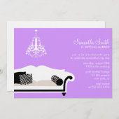 Moderne Junggeselinnen-Abschied- oder Brautparty-E Einladung (Vorne/Hinten)