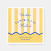 Moderne Junggesellinnen-Abschiedsparty im Sommer Serviette (Vorderseite)