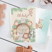 Moderne Jungle Animals Grüne Safari