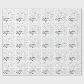 Moderne Jungle Animals Niedliches Minimalistisches Geschenkpapier (Flach)