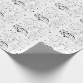 Moderne Jungle Animals Niedliches Minimalistisches Geschenkpapier (Ecke)
