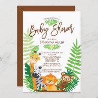 Moderne Jungle Safari Babydusche
