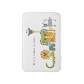 Moderne Jungle Safari Tiere Bath Rug Badematte (Vorderseite Vertikal)