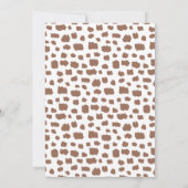 Moderne Jungs Minimalistisch Safari Wild Ein Gebur Einladung (Rückseite)