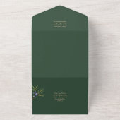 Moderne JUNIPER Green GOLD Hochzeit Einladung (Außenbereich)