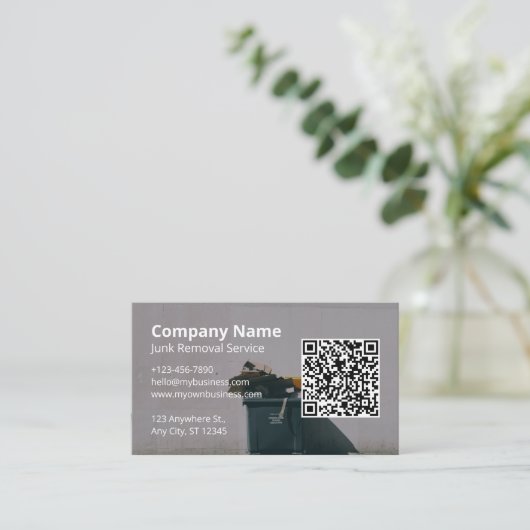 Moderne Junk-Entfernung Visitenkarte (Stehend Vorderseite)