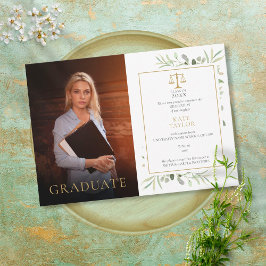 Moderne Jurastube Abschluss Grüne Foto Ankündigung