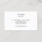 Moderne Justizsysteme Schwarz und Weiß Visitenkarte (Rückseite)