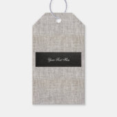 Moderne Jute Geschenkanhänger (Vorderseite)