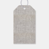 Moderne Jute Geschenkanhänger (Rückseite)
