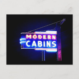 Moderne Kabinen-Rt. 66 Neon Park, St. Robert, MO Feiertagspostkarte