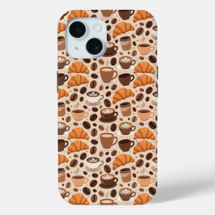 Moderne Kaffee-Ästhetik-Muster Case-Mate iPhone Hülle