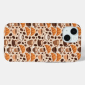Moderne Kaffee-Ästhetik-Muster Case-Mate iPhone Hülle (Rückseite (Horizontal))