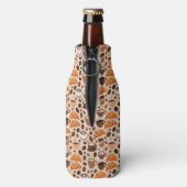 Moderne Kaffee-Ästhetik-Muster Flaschenkühler (Flasche Rückseite)