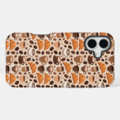 Moderne Kaffee-Ästhetik-Muster iPhone Hülle (Rückseite (Horizontal))