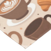Moderne Kaffee-Ästhetik-Muster Tischdecke (Schrägansicht)