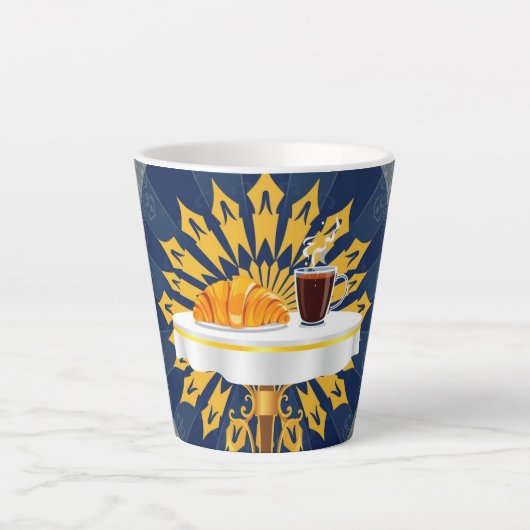 Moderne Kaffee-Bar-Dekor-Ästhetik Personalisiert Milchtasse (Vorderseite)