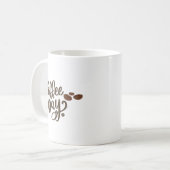 Moderne Kaffee-Tasse Kaffeetasse (Vorderseite Links)