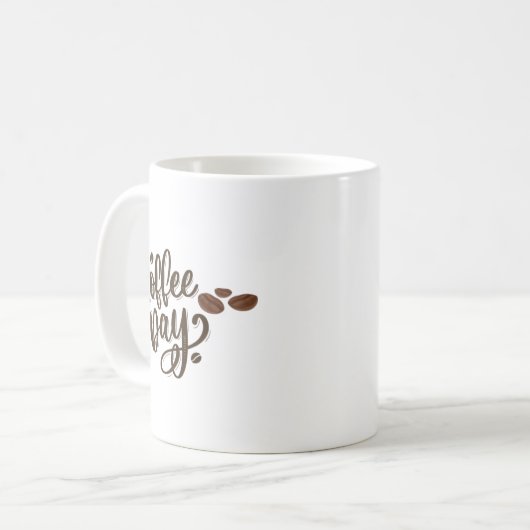 Moderne Kaffee-Tasse Kaffeetasse (Vorderseite Links)