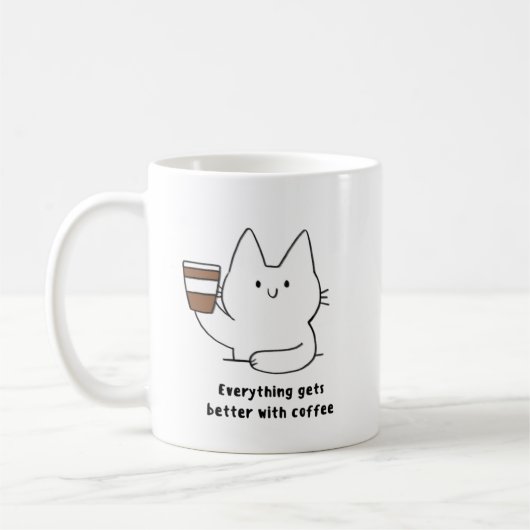 Moderne Kaffee-Tasse Kaffeetasse (Links)