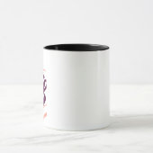 Moderne Kaffee-Tassen-Illustration Tasse (Zentrum)