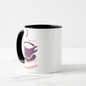 Moderne Kaffee-Tassen-Illustration Tasse (Vorderseite Links)