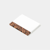 Moderne Kaffeebohne Post-it Klebezettel (angewinkelt)
