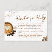 Moderne Kaffeebuchbücher für Baby Begleitkarte (Vorderseite)