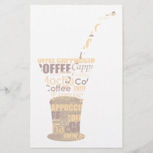 Moderne Kaffeemaschine Briefpapier