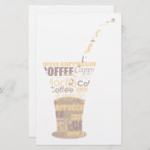 Moderne Kaffeemaschine Briefpapier (Vorne/Hinten)