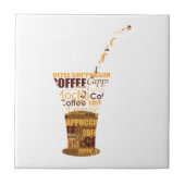 Moderne Kaffeemaschine Fliese (Vorderseite)