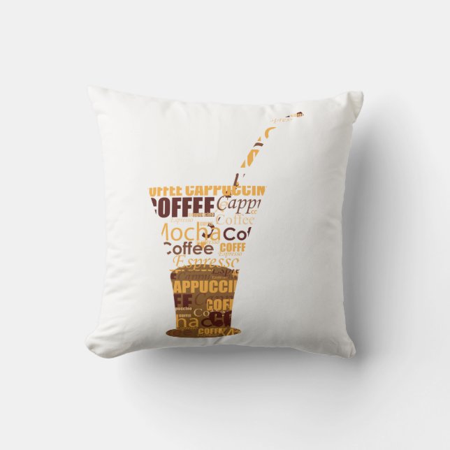 Moderne Kaffeemaschine Kissen (Vorderseite)