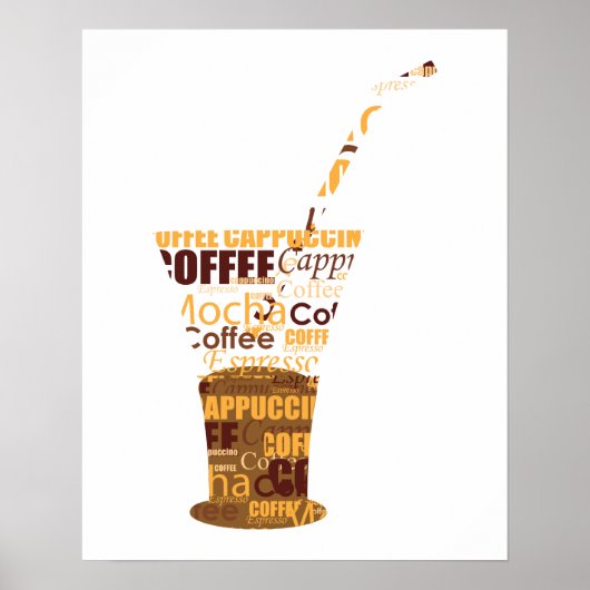 Moderne Kaffeemaschine Poster (Vorne)