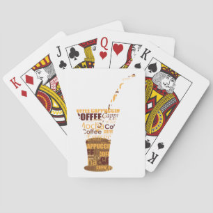 Moderne Kaffeemaschine Spielkarten