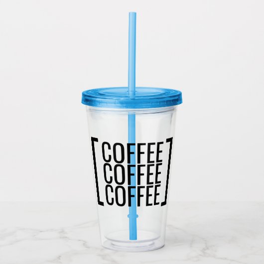 Moderne Kaffeemaschinen Acryltrinkbecher (Vorderseite)