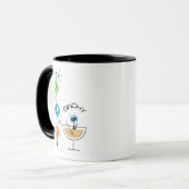 Moderne Kaffeetasse Tasse Katzenraum (Vorderseite Links)