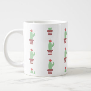 Moderne Kakteen-Topfpflanze einfach Jumbo-Tasse