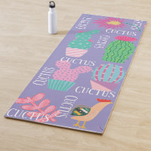 Moderne Kaktusillustrationen mit violettem Hinterg