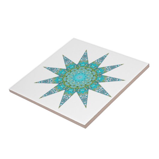 Moderne Kaleidoskop-Keramik Fliese (Seite)