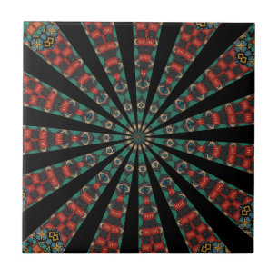 Moderne Kaleidoskop-Keramik Fliese